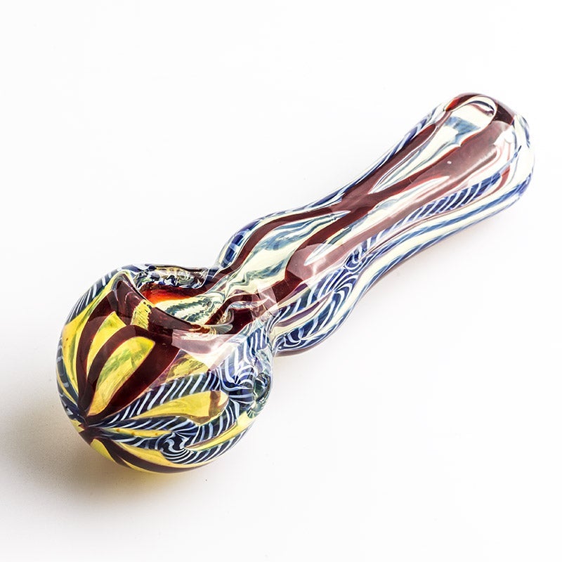 Fumed Glass Pipe w/ Maria Ring