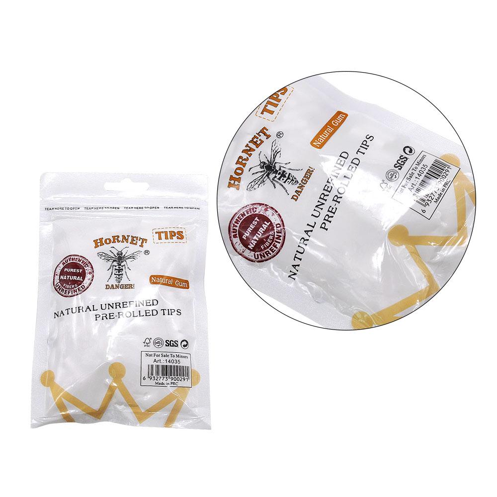 Natural Unrefined Rolling Paper Filter Tips - 4mm White Pre-Rolled Tips (150 Tips per Resealable Bag) - PuffingBird AU