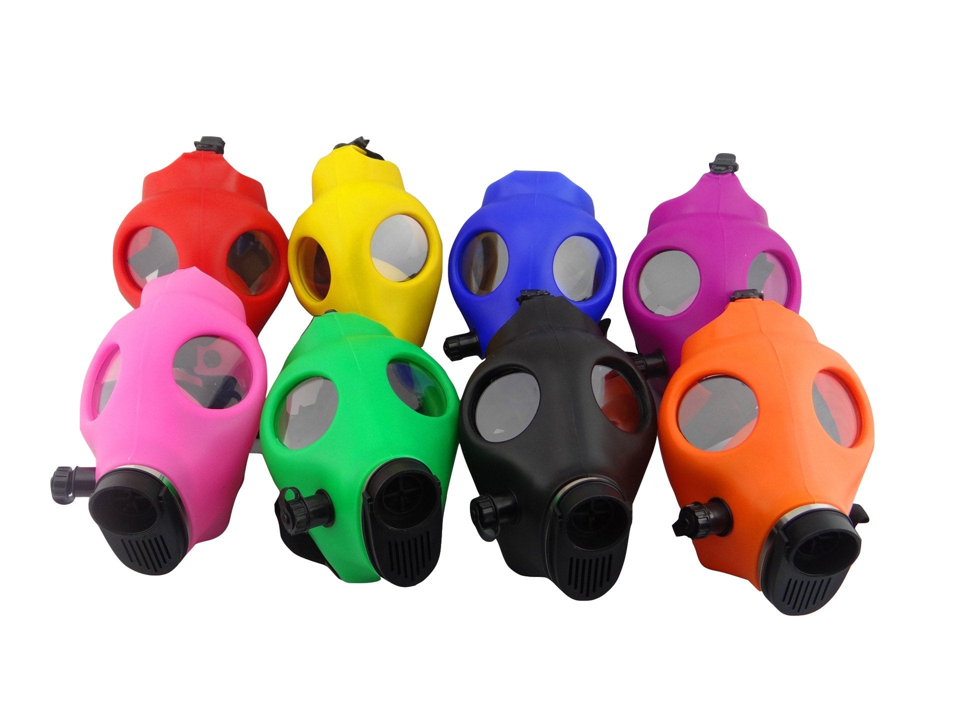 Smoking Silicone Gas Mask Bong with Acrylic Water Pipe