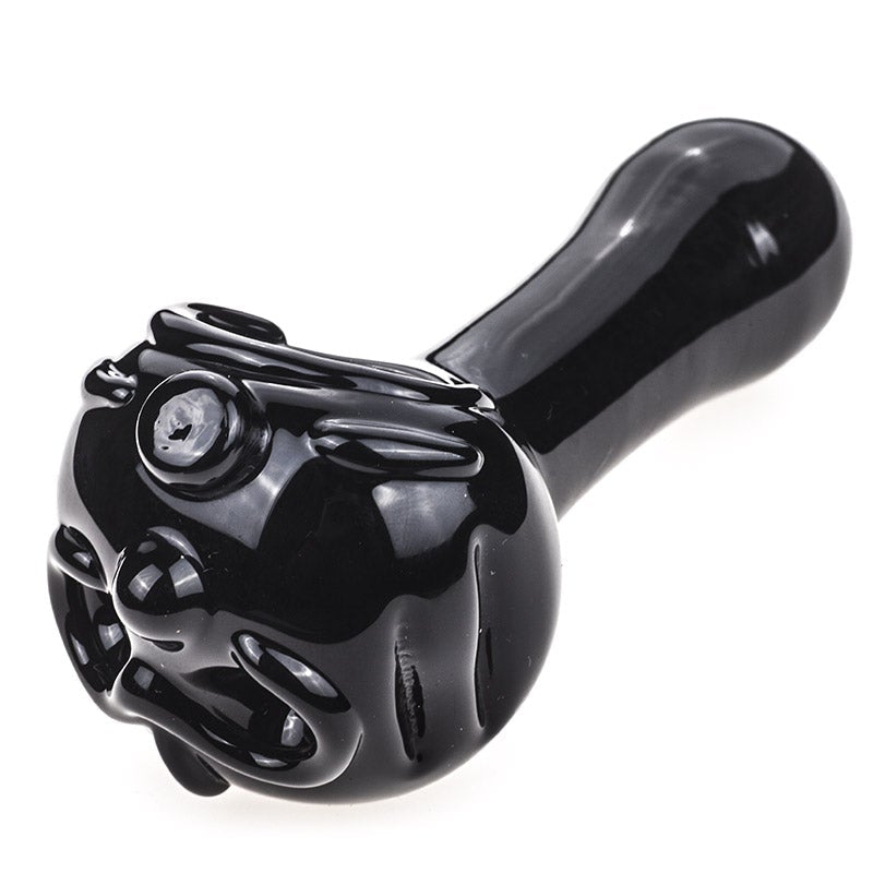 Totem Theme Black Glass Pipe