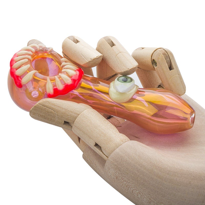 Pink Cyclops Glass Spoon Pipe