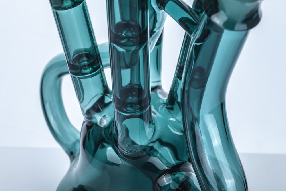 11 Recycler Glass Bong