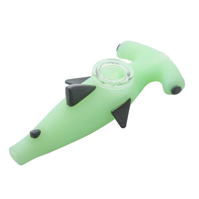 Shark Silicone Hand Pipe (Random Color)
