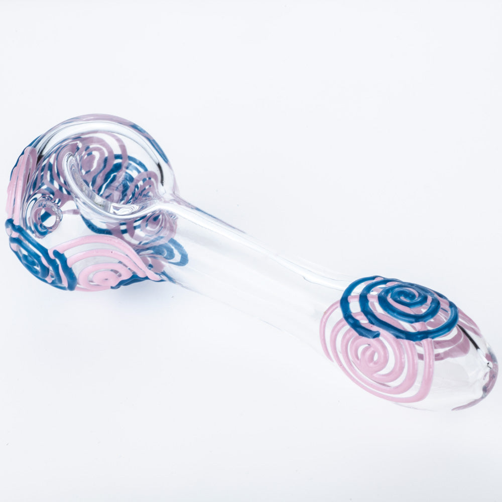1.58 Spiral Pattern Glow-In-The-Dark Glass Pipe