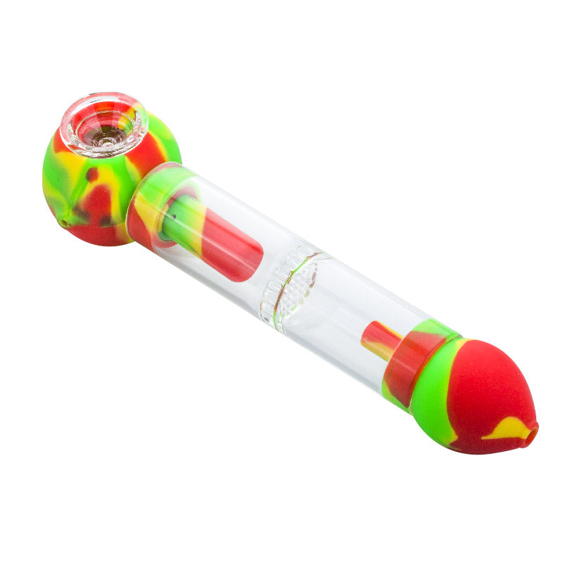 Silicone Honeycomb Perc Pipe (Random Color)