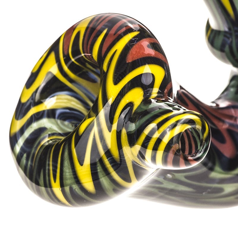Spiral Glass Sherlock Pipe w/ Maria Rings