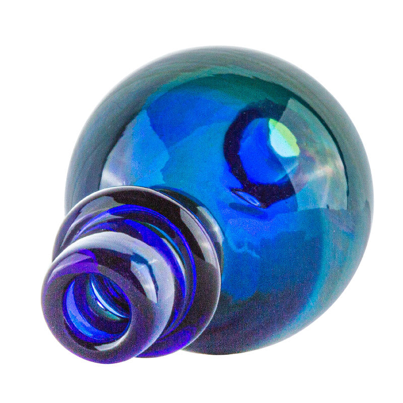 Blue Bubble Glass Carb Cap