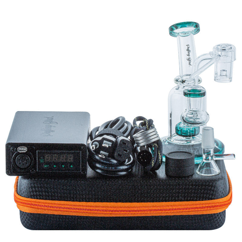 Mini Showerhead Perc Glass Dab Rig Enail Bundle