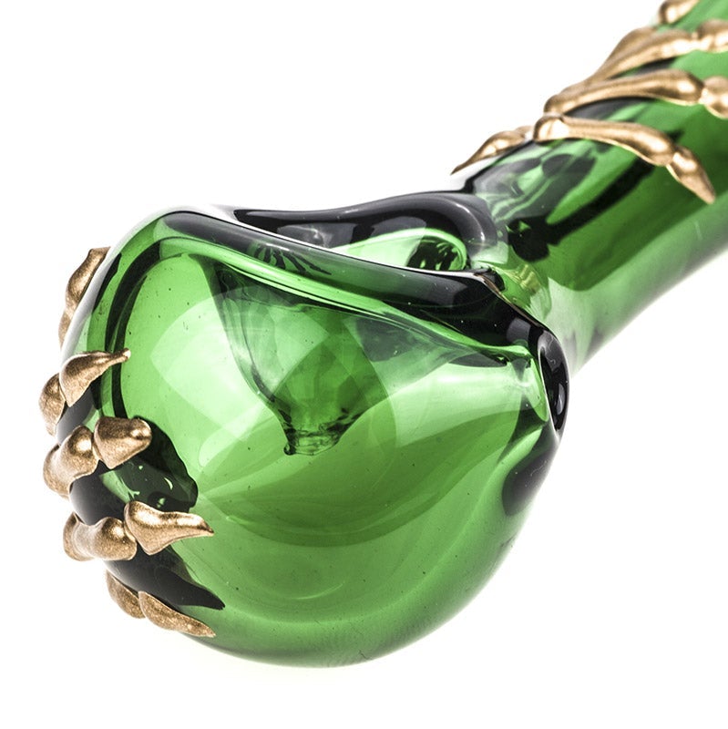 Bone Claw Glass Spoon Pipe
