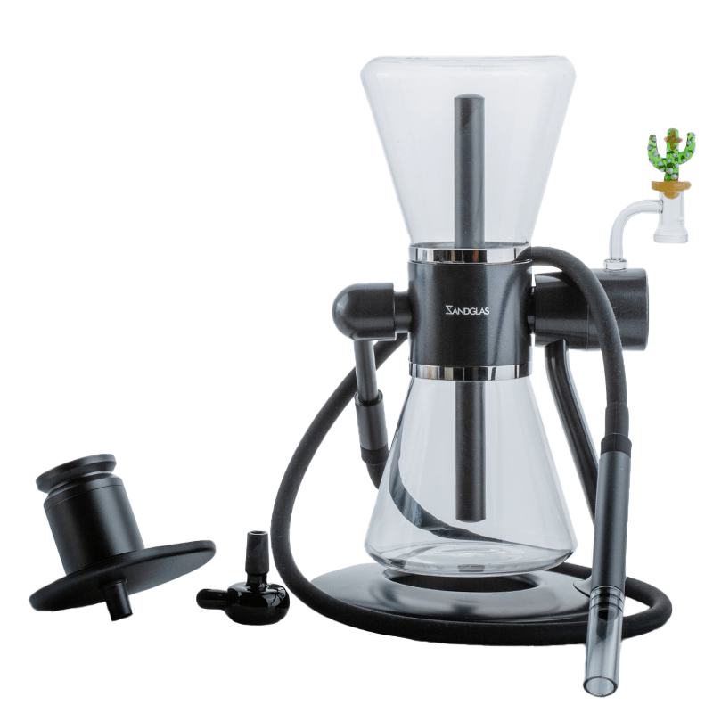 SANDGLAS Gravity Bong w/ Slit Quartz Banger Carb Cap Set