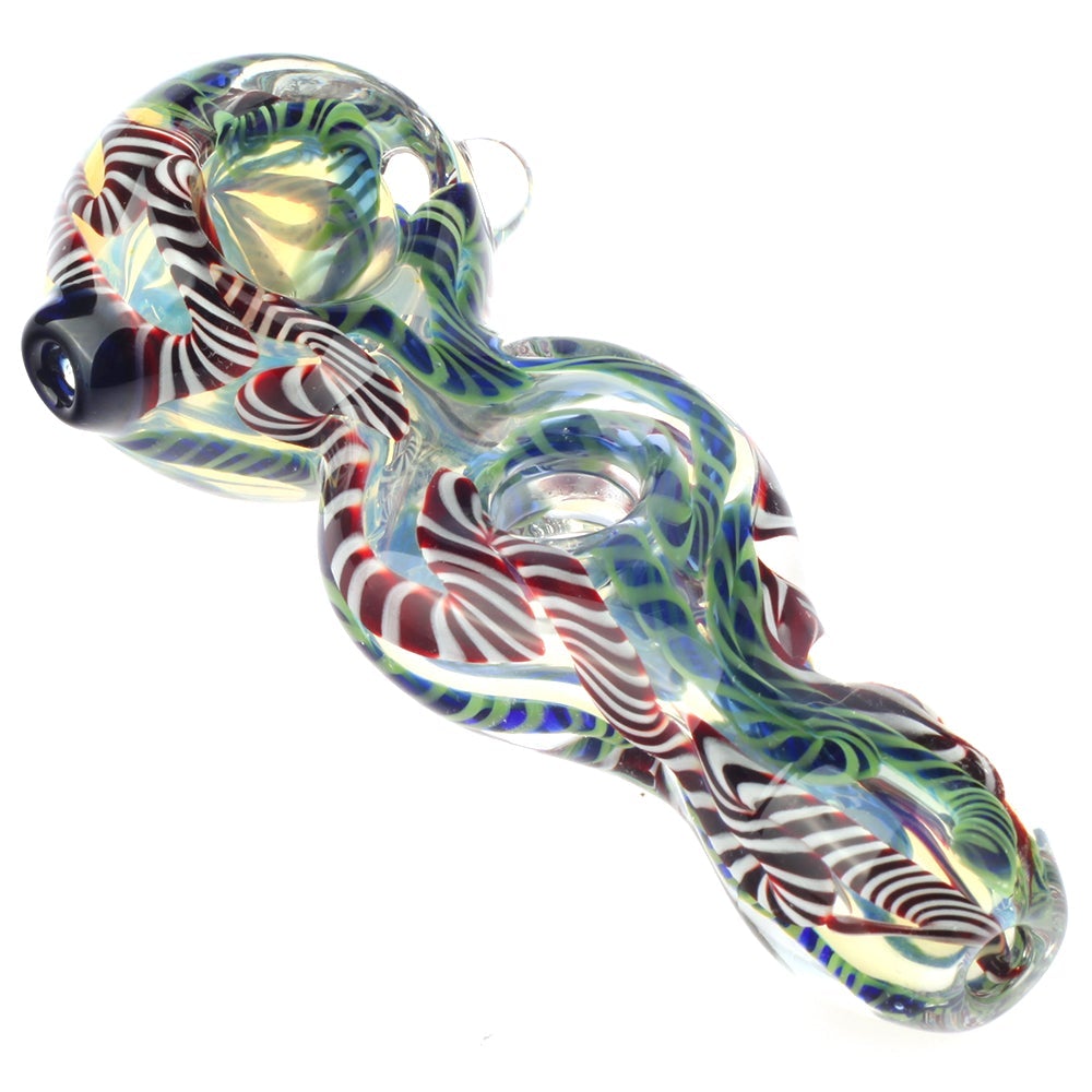 4.7 Fumed Glass Milli Donut Spoon Pipe