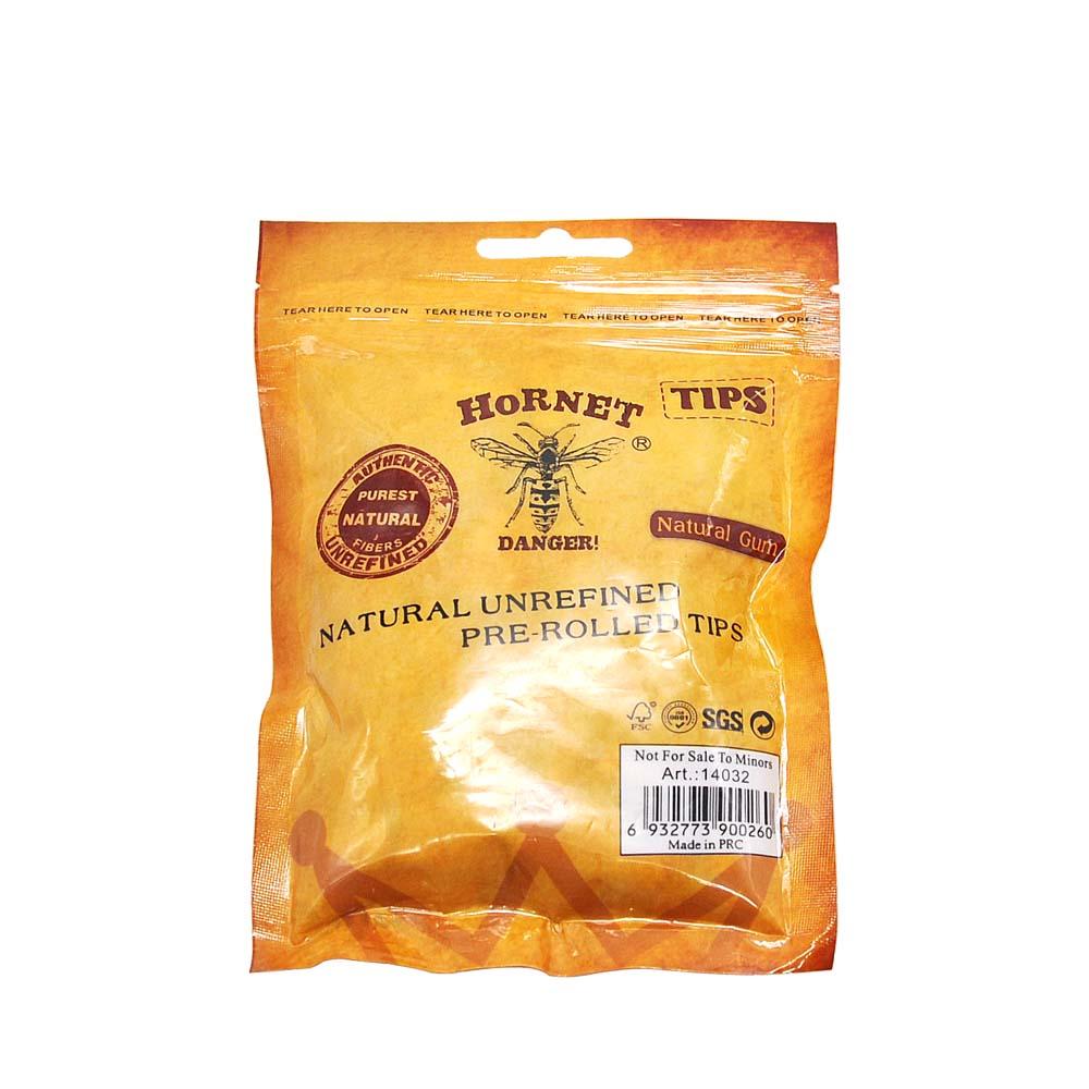 Natural Unrefined Rolling Paper Filter Tips - 6mm Brown Pre-Rolled Tips (120 Tips per Resealable Bag) - PuffingBird AU