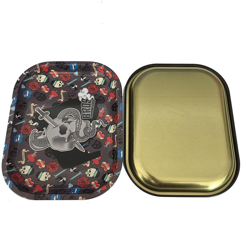 Batch Cartoon Pattern Metal Cigarette Rolling Tray