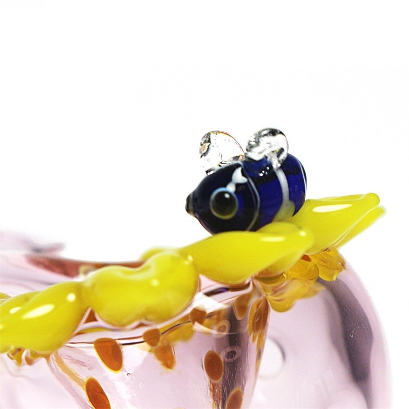 Sunflower Glass Spoon Pipe
