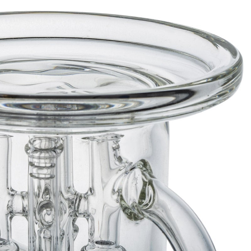 14 Straight Tube Inline Perc Glass Bong