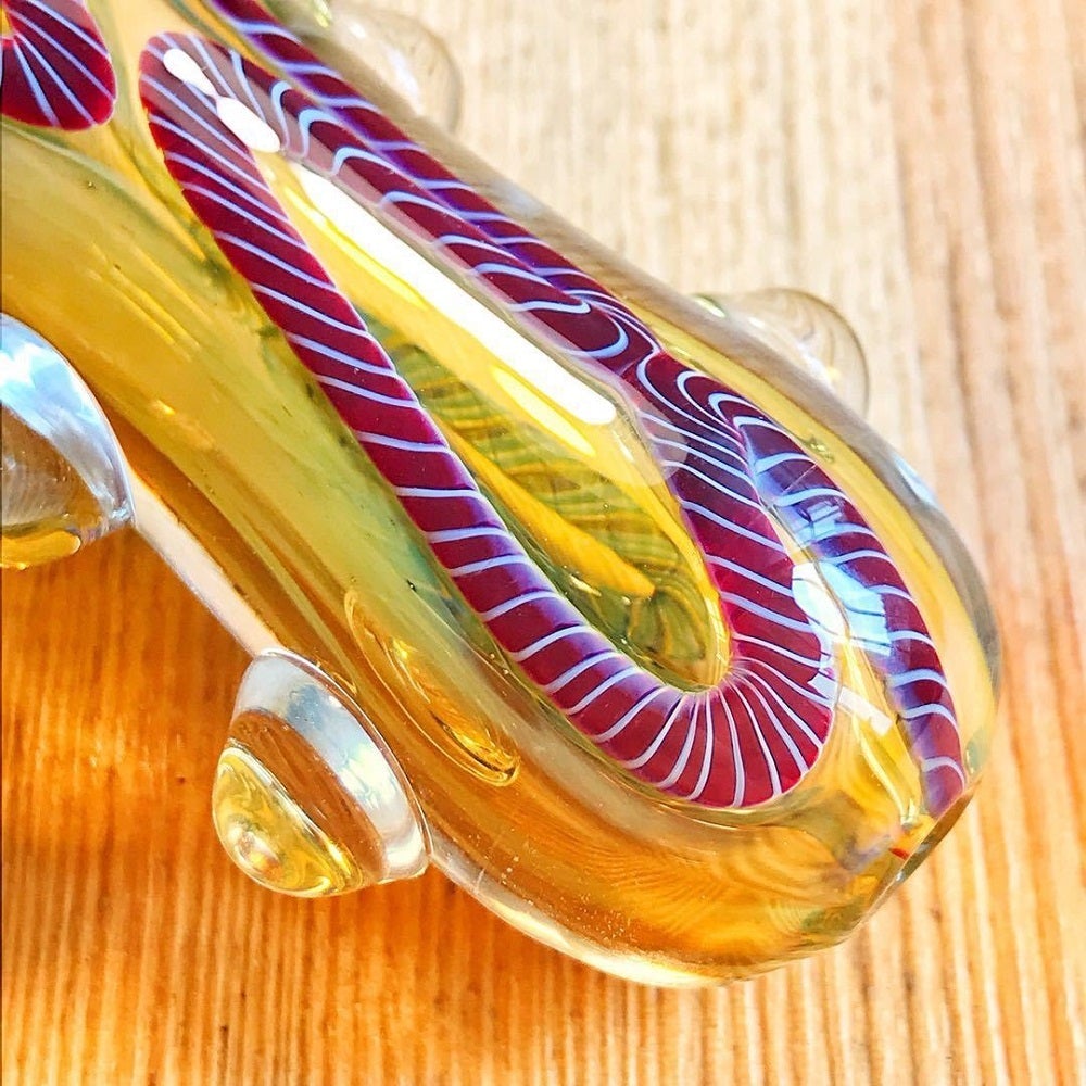 Nano Murrine Glass Pipe With Millefiori Milli Scheme Patent
