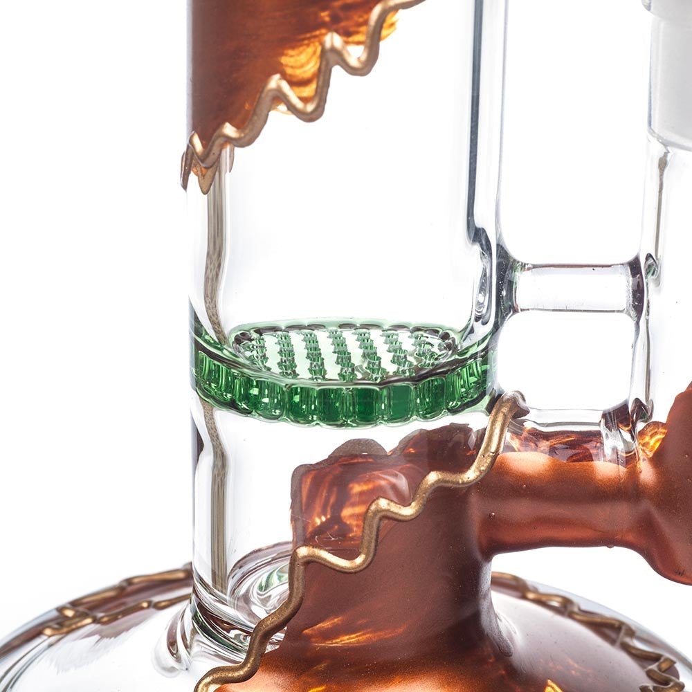 9 Straight Tube Honeycomb Bong