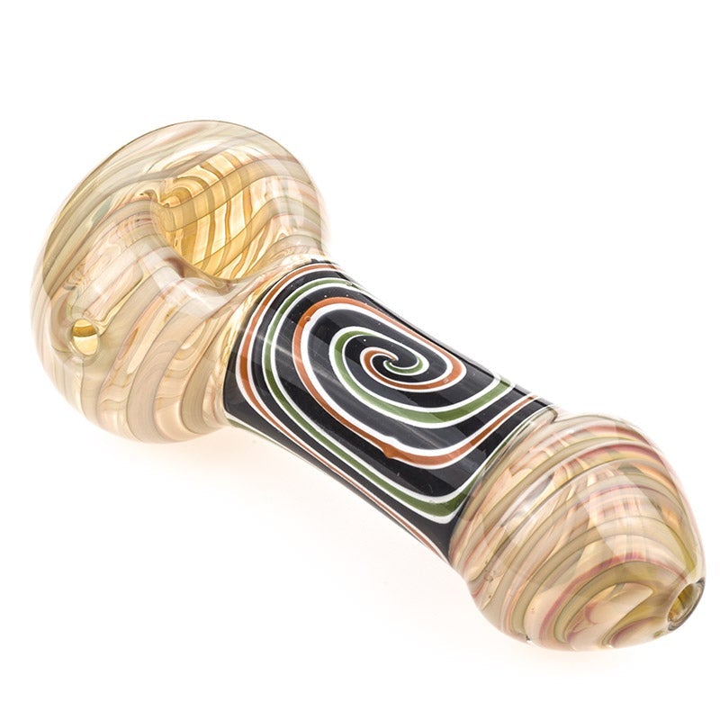 Swirl Patent Glass Spoon Pipe