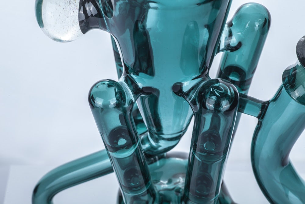 11 Recycler Glass Bong