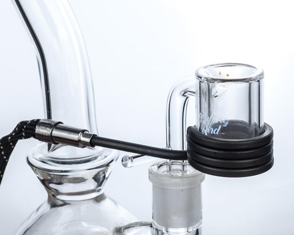 Honeycomb Glass Bong Set w/ Quartz Banger and Carb Cap