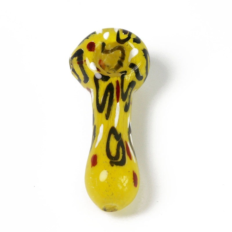 Handmade Strips Glass Pipe (Random Color)