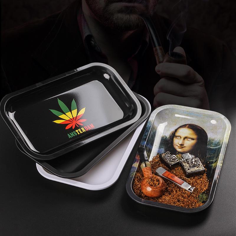 Mona Lisa Tobacco Hand Roll Ash Rolling Tray