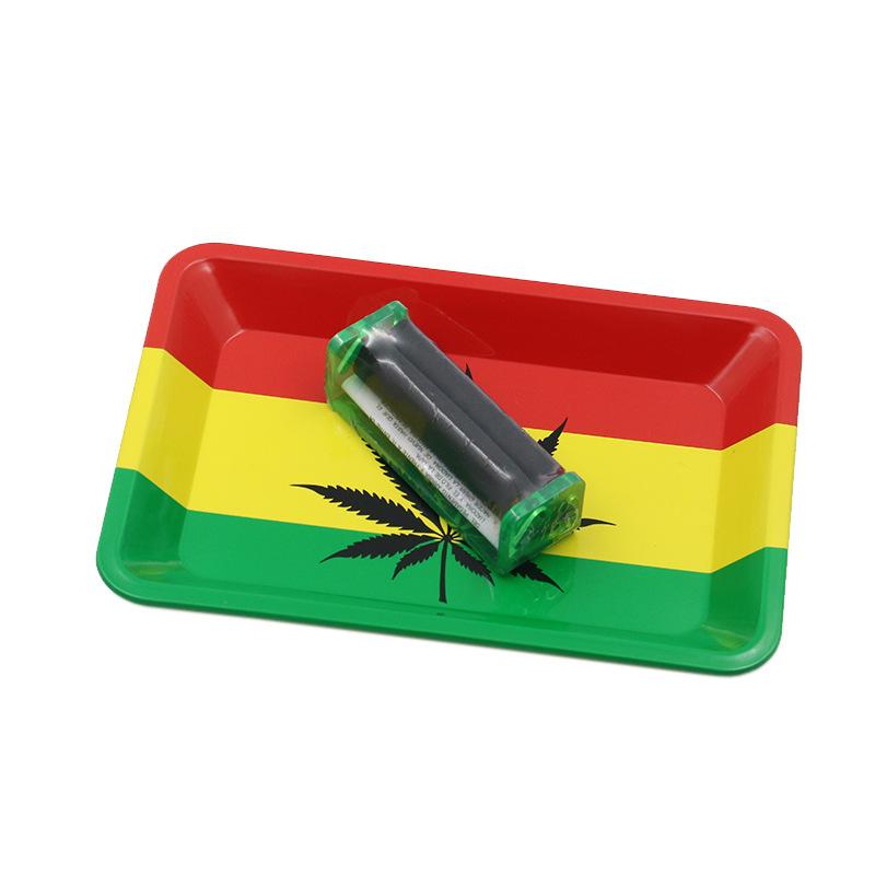 Small Metal Cigarette Rolling Tray Hand Roll