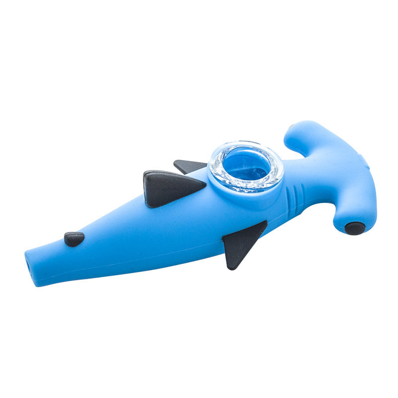 Shark Silicone Hand Pipe (Random Color)