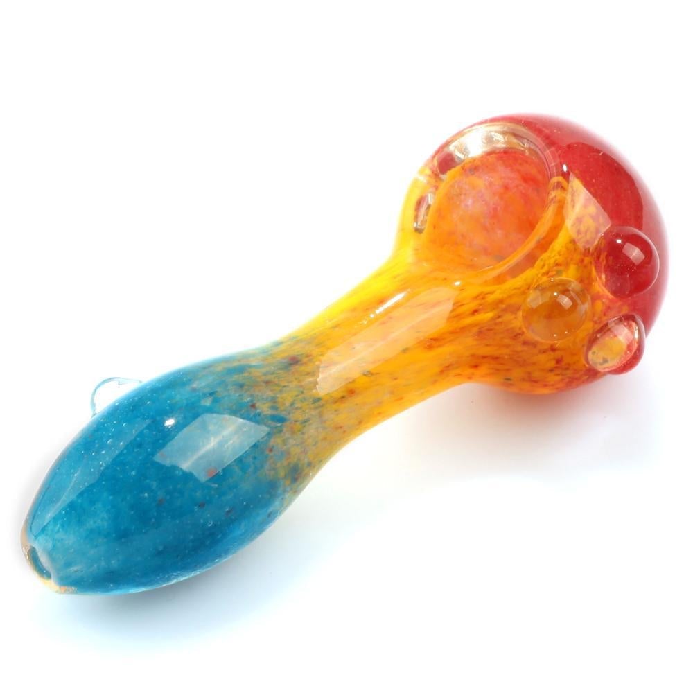 Double Chamber Bubbler w/ Three-Toned Glass Pipe Set
