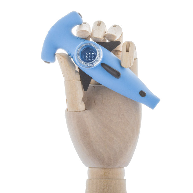 Shark Silicone Hand Pipe (Random Color)
