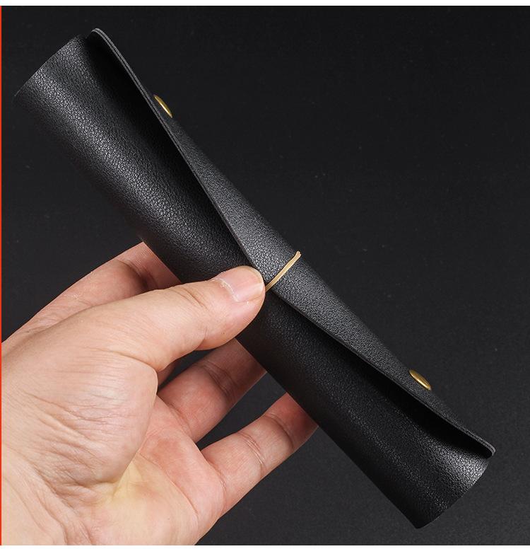 Foldable PU Leather Cut Tobacco Straw Rolling Tray