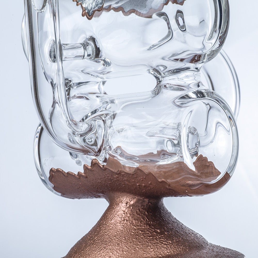 9 Double Chamber Recycler Dab Rig