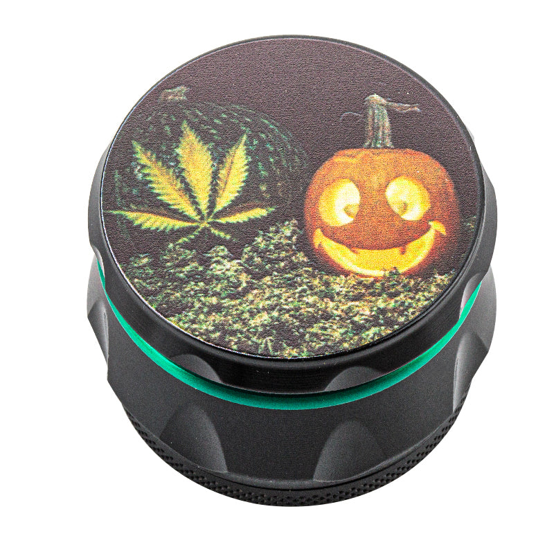 Halloweed Theme Zinc Alloy Herb Grinder 4 Piece