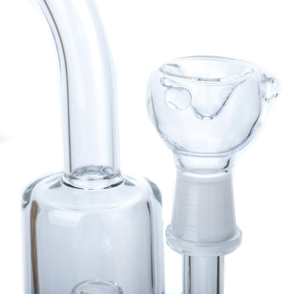 Mini Matrix Perc Dab Rig and Heady Pattern Glass Hand Pipe Set - PuffingBird AU