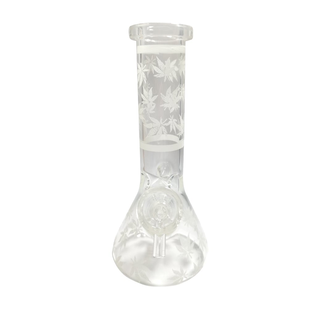 8 Glow-In-The-Dark Leaf Beaker Bong