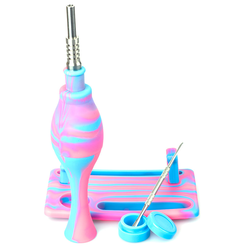 Puffing Bird Silicone 14mm Dab Straw Kit