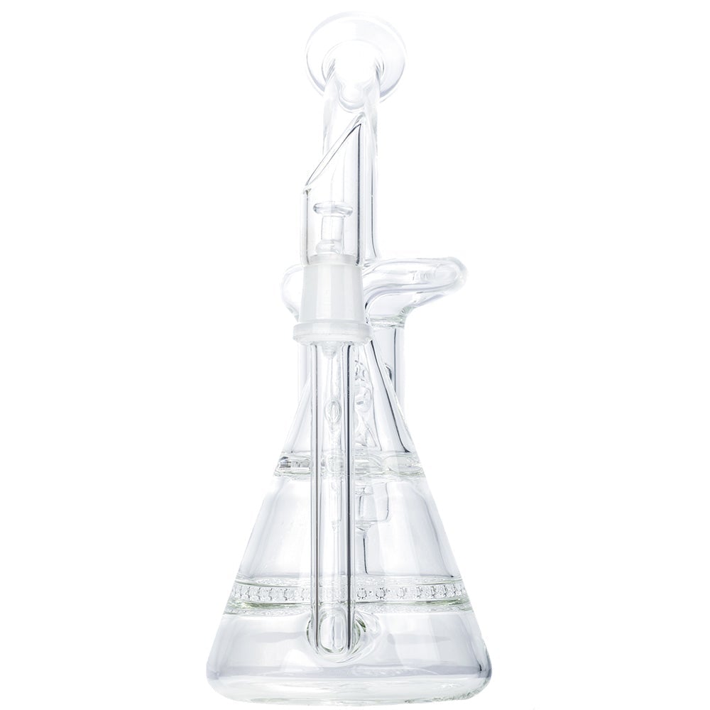 Pyramid Multi-Perc Recycler Glass Bong