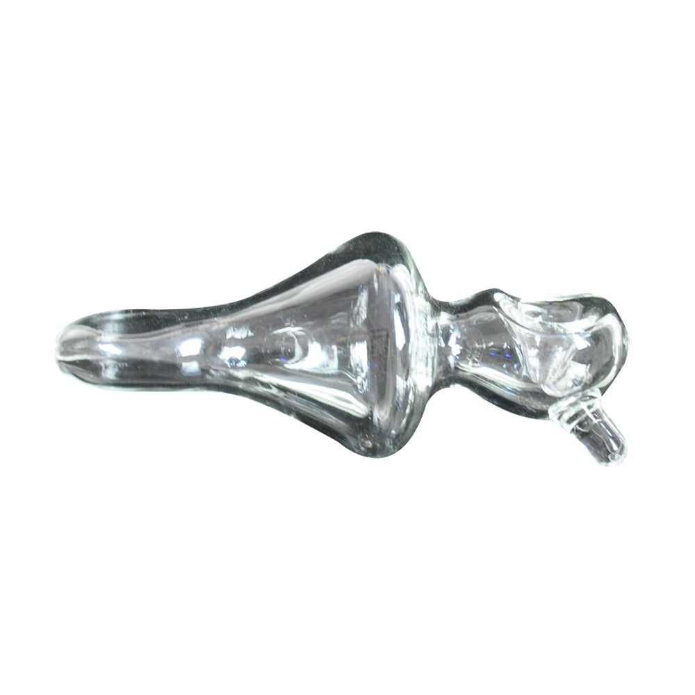 Cone Shape Clear Glass Pipe