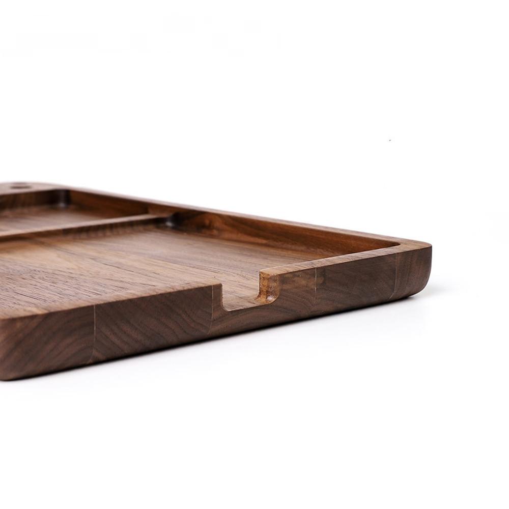 Wood Walnut Straw Tobacco Rolling Tray