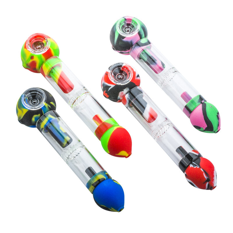 Silicone Honeycomb Perc Pipe (Random Color)