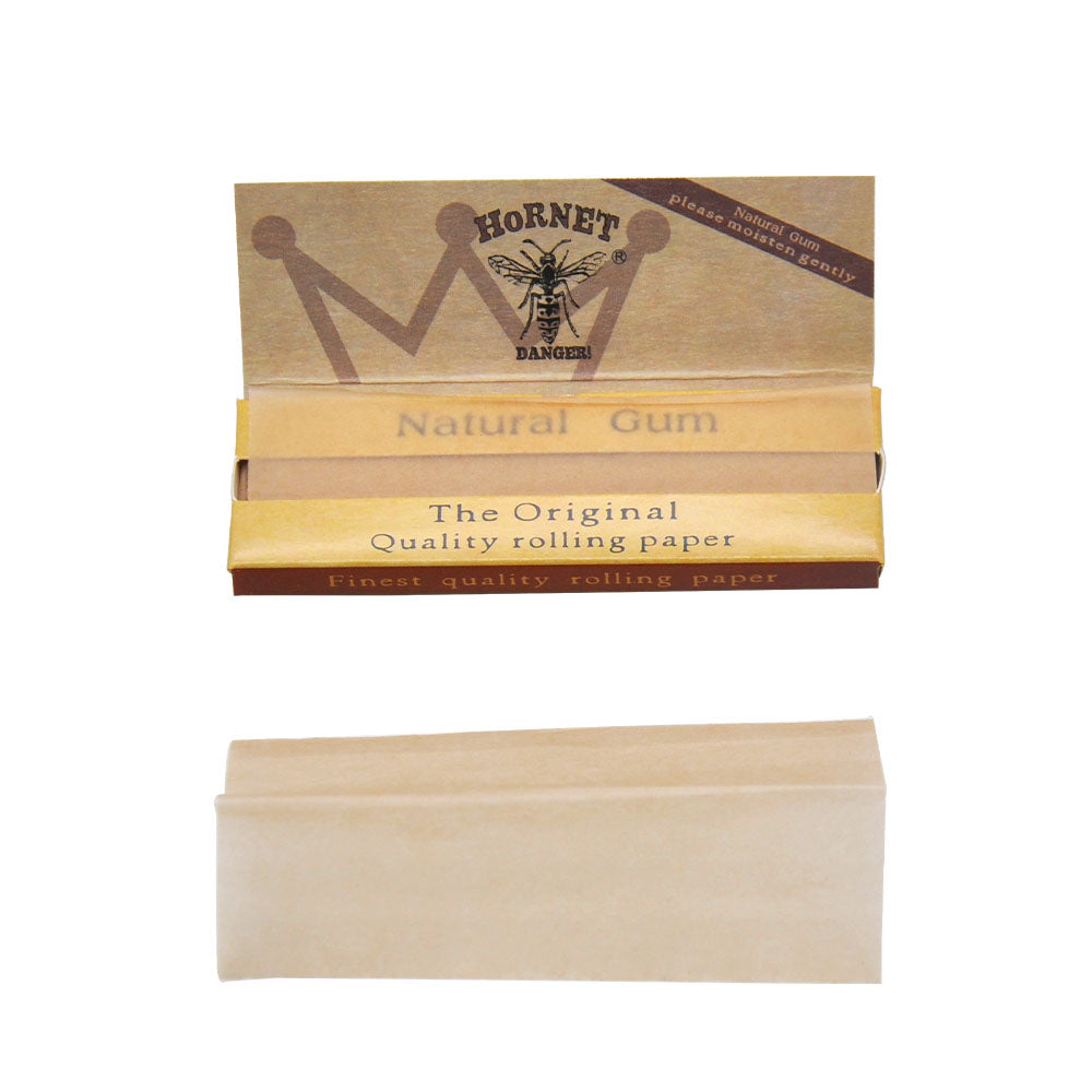 Hornet Brown Slim Organic Hemp Rolling Paper 5 Booklets