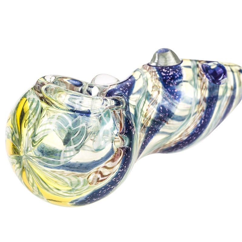 Swirl Fumed Glass Pipe