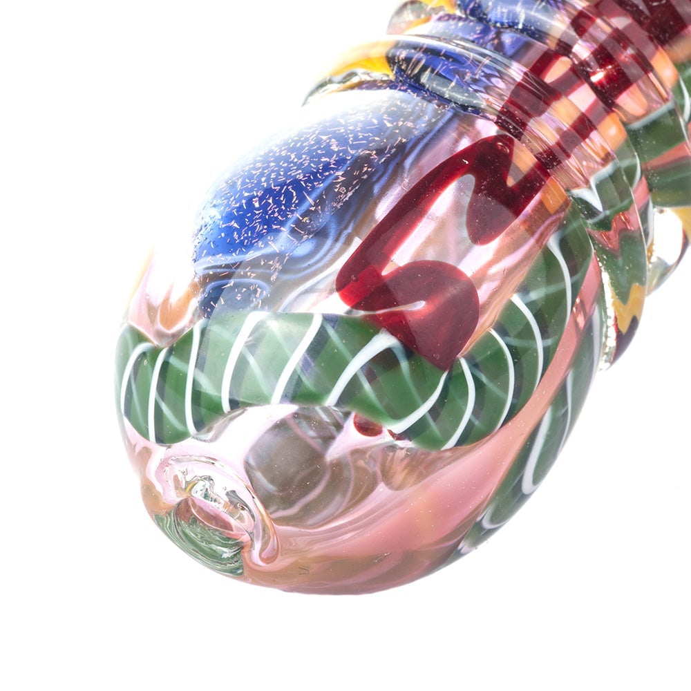 Fumed Glass Hammer Bubbler w/ Milli Scheme