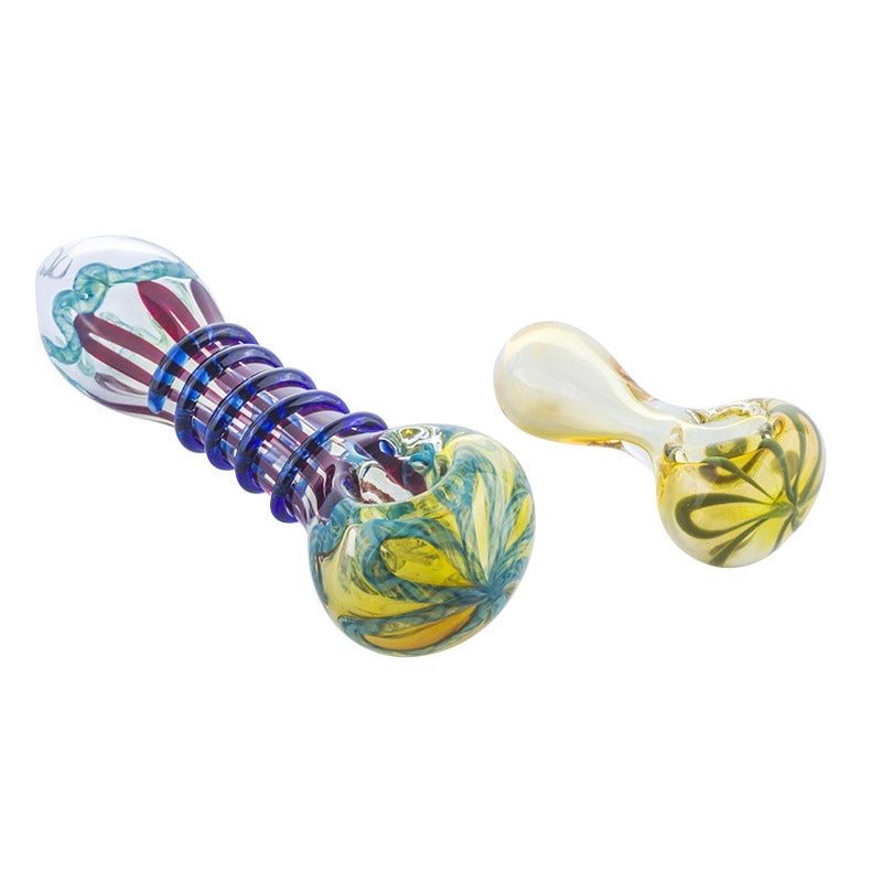 Handmade Nano Pipe w/ Milli Scheme Blue Spiral Pipe Set