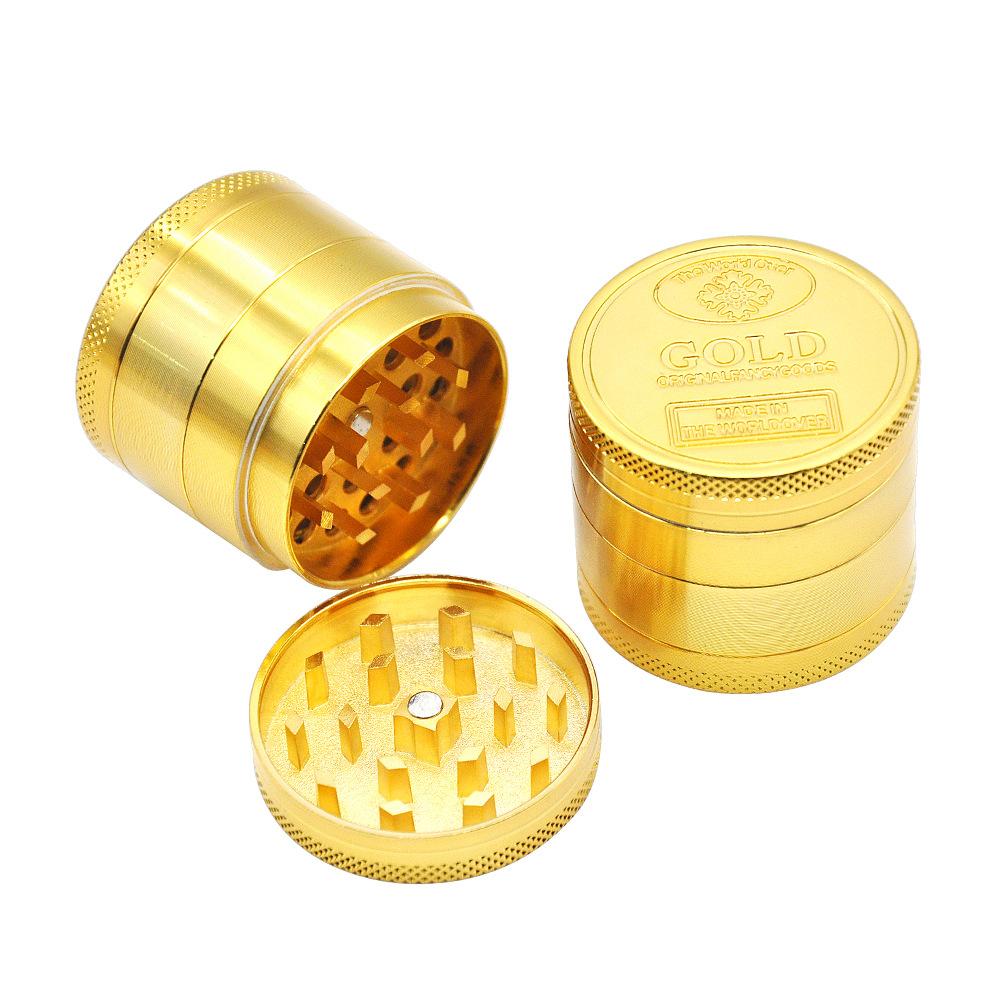 GOLD Coin Design 39mm Zinc Alloy 4 Layer Herb Grinder