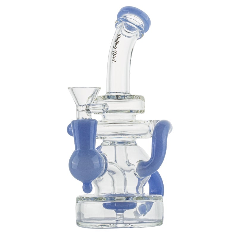 Recycler Showerhead Dab Rig and Three-Toned Glass Pipe Set