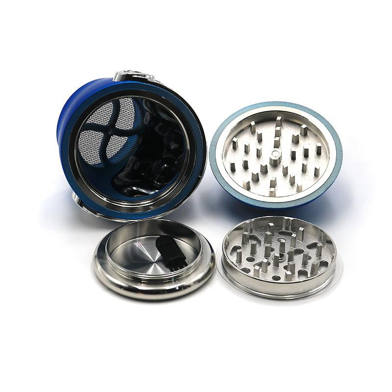 3.35 Four-Layer Astronaut Skull Zinc Alloy Grinder