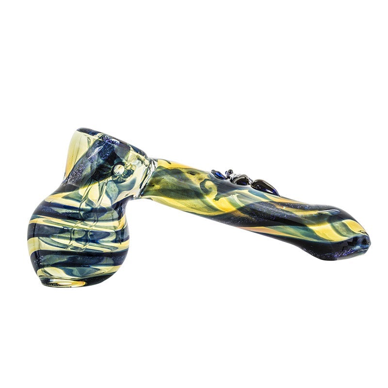 Butterfly Pattern Glass Hammer Bubbler