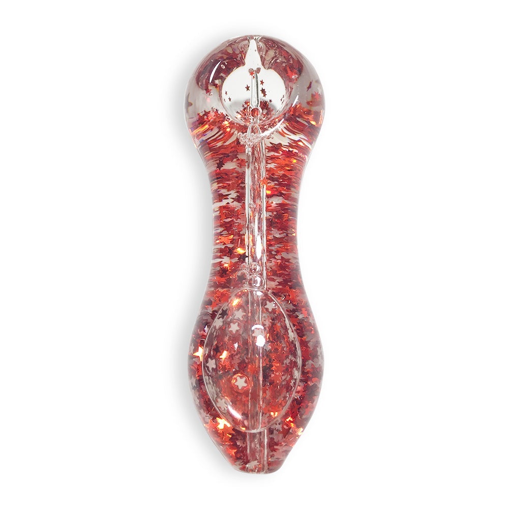 Sparkly Glitter Glass Pipe (Random Color)