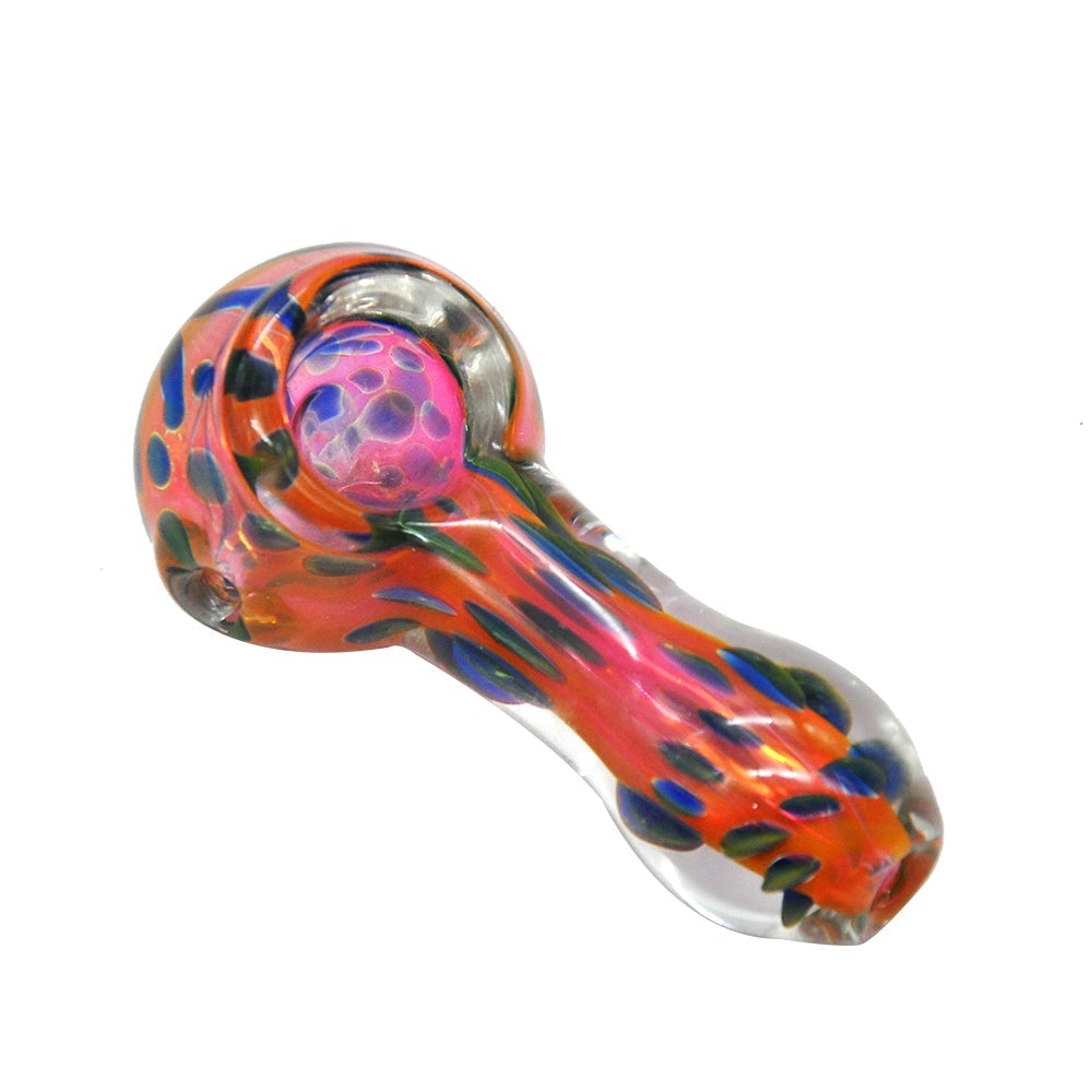 Polka Dot Glass Spoon Pipe